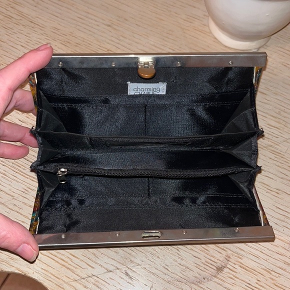 Charming Charlie Clutch Purse wallet Floral - Picture 4 of 8